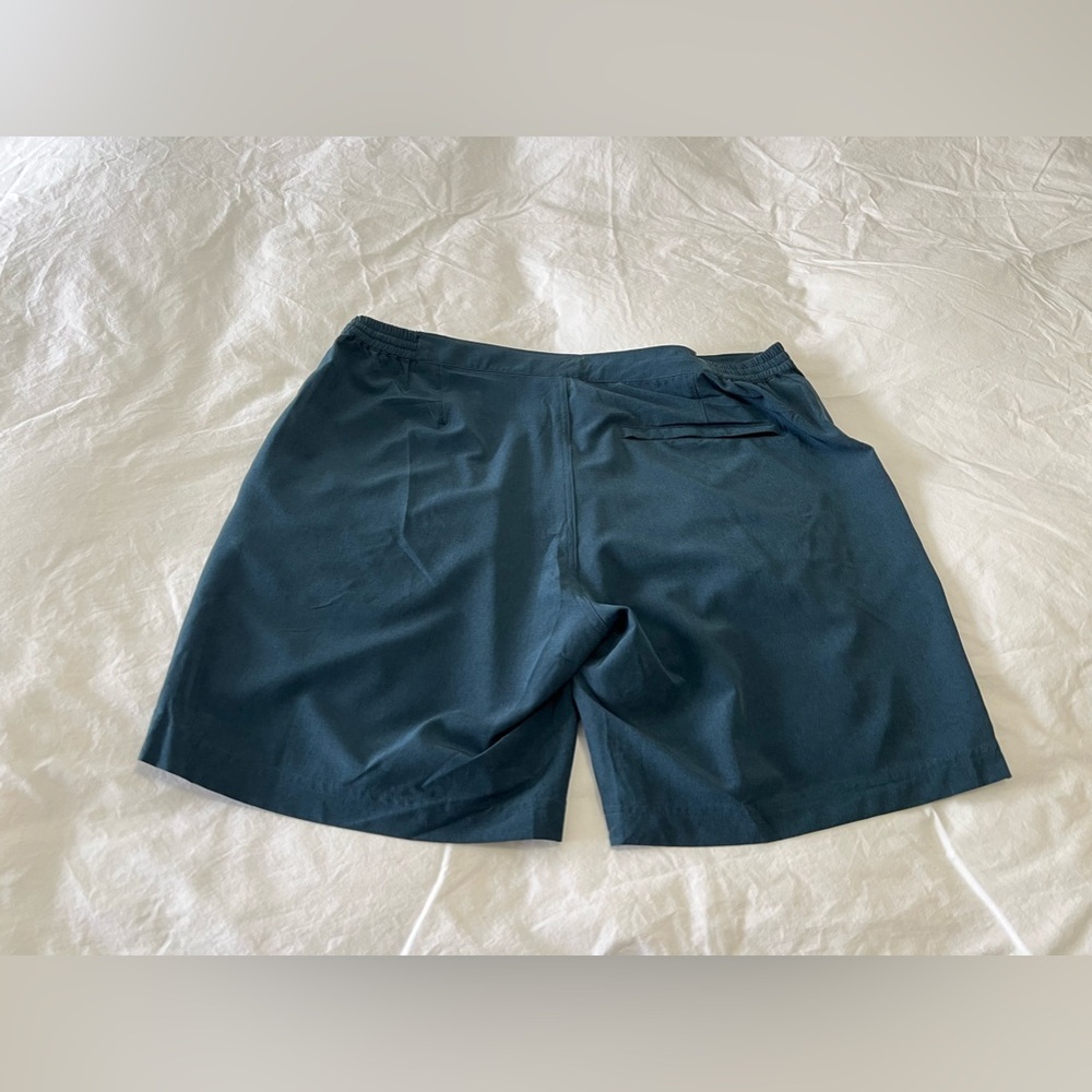 Eubi | Mens SZ XL | Golf Gym Shorts Fitness Active Stretch Pockets Blue Green - Picture 5 of 7